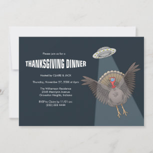 Saved by Aliens before Thanksgiving Dinner Invitation