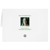 saved by beauty... cards (Back Horizontal)
