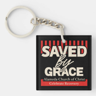 Saved by Grace Alamina Church of Christ key chain