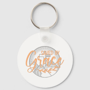 SAVED BY GRACE KEYCHAIN