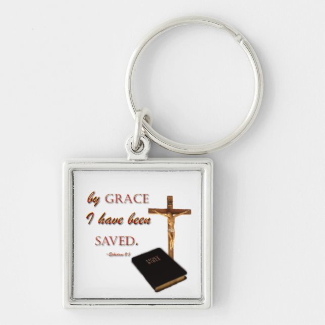 Saved by Grace Keychain (Front)