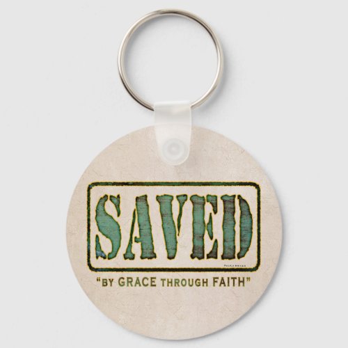 Saved by Grace Keychain