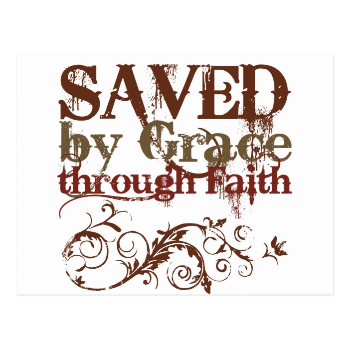 Saved by Grace Postcard