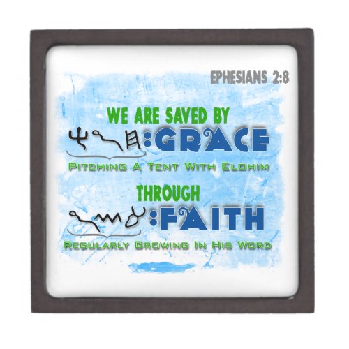 Saved By Grace Through Faith Gift Box