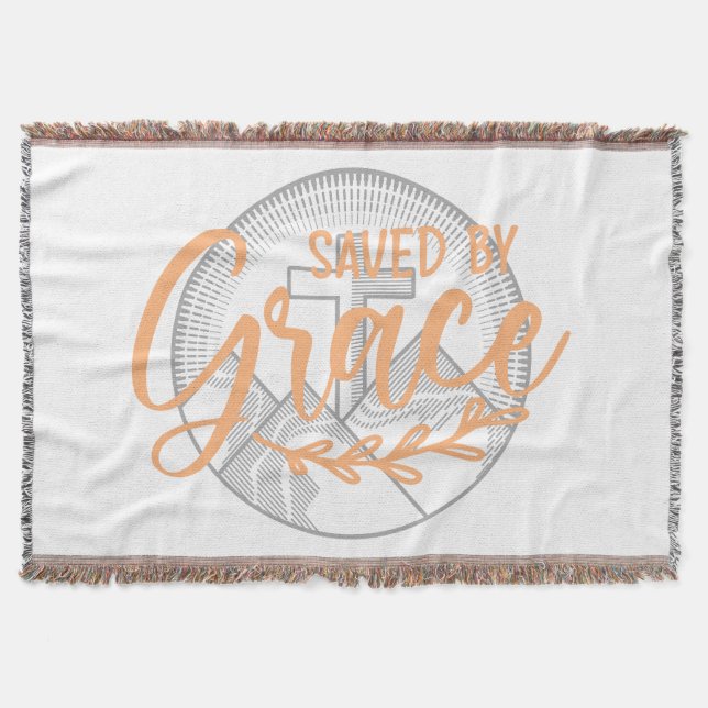 SAVED BY GRACE THROW BLANKET (Front)