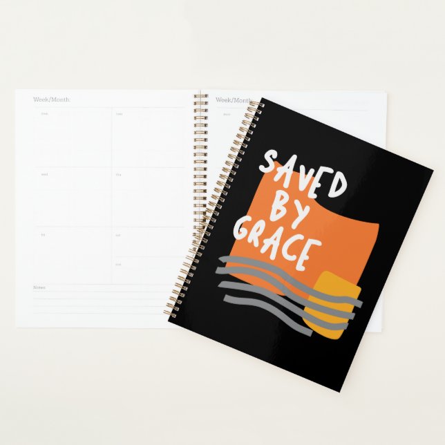 Saved By Grace - Uplifting Christian Quote Planner (Display)