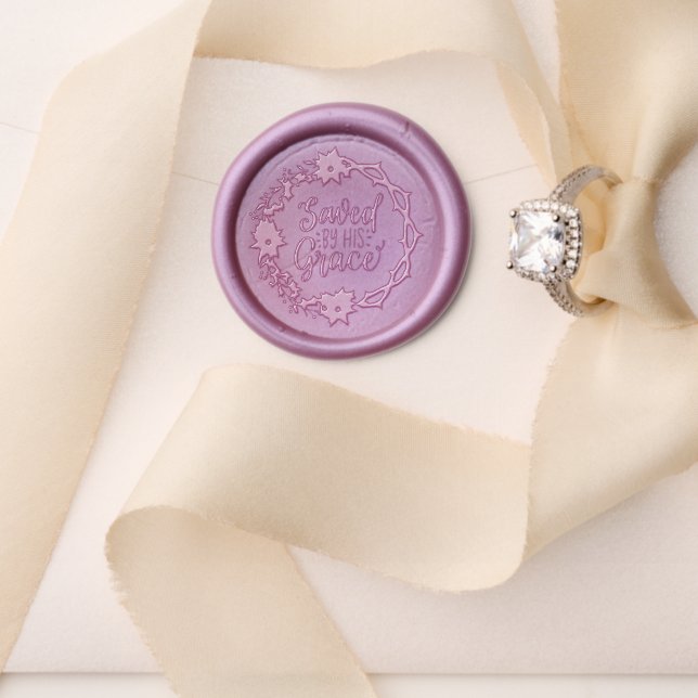 Saved By His Grace Wax Seal Stamp (Insitu (Wedding))