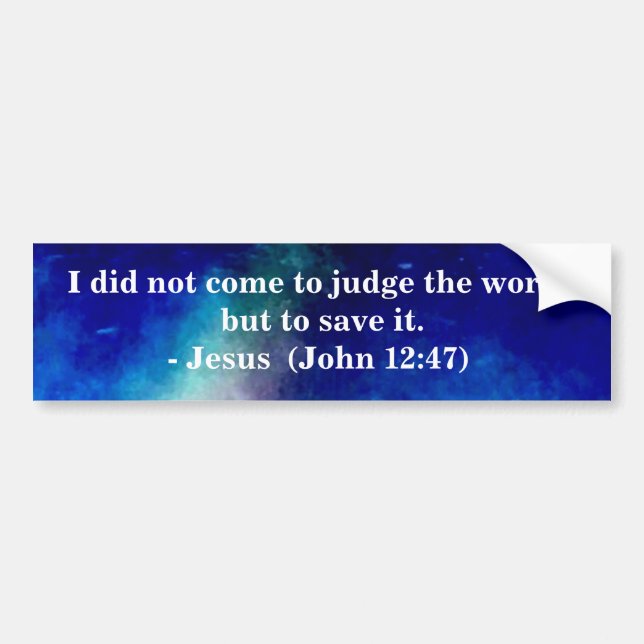 SAVED BY JESUS BUMPER STICKER (Front)