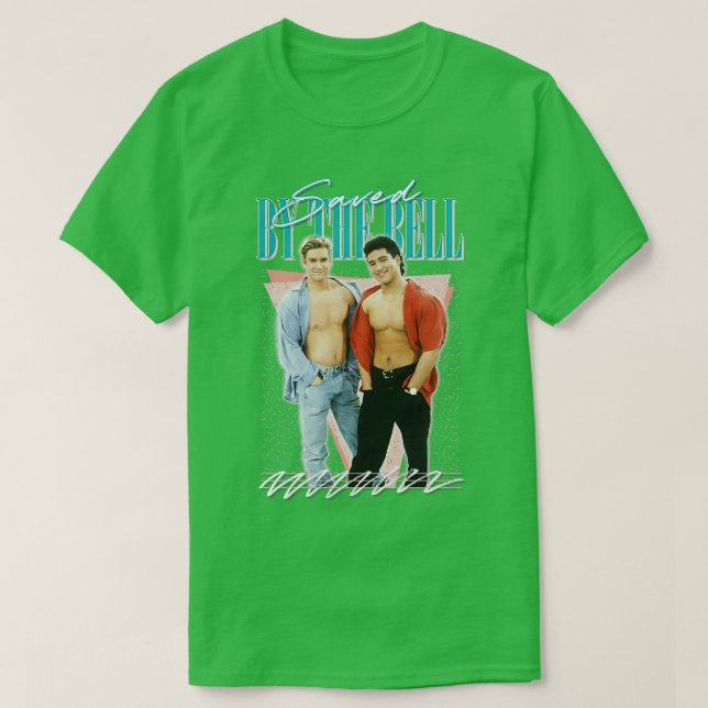 Saved By The Bell 90s Styled Aesthetic Design T-Shirt (Design Front)