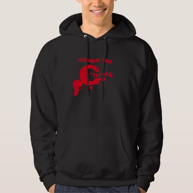 Saved By The Blood of Christ 1 John 1:7 Hoodie (Front)