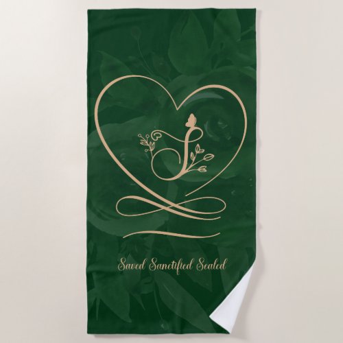 Saved Deep Forest Love Letter Beach Towel
