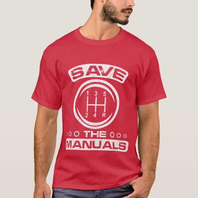 Savehe Manuals Cars Driving Racing Stick Gift girl T-Shirt (Front)