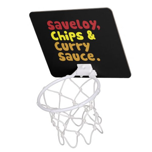 Saveloy Chips  Curry Sauce Mini Basketball Hoop