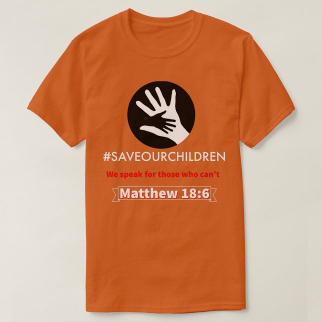 SaveOurChildren T-Shirt (Design Front)