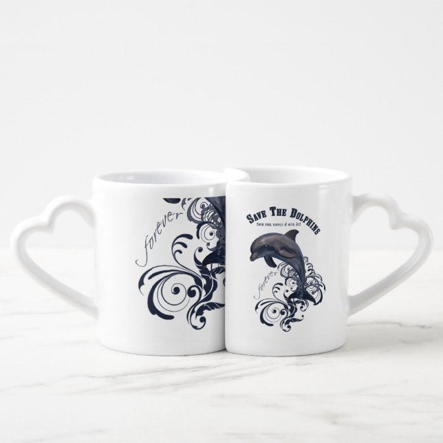SaveTheDolphins - Lover's Mug, Cup (Front Nesting)