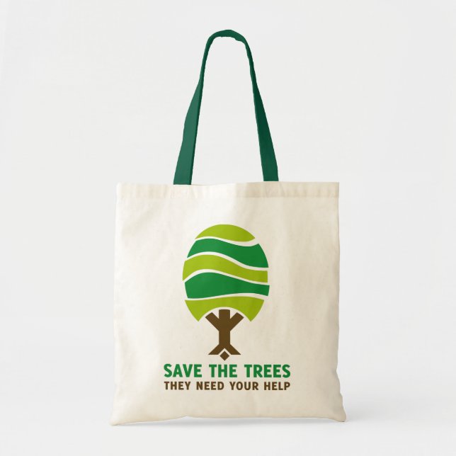 Savethetrees Tote Bag (Front)