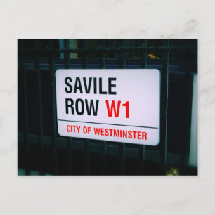 Savile Row - London - Postcard