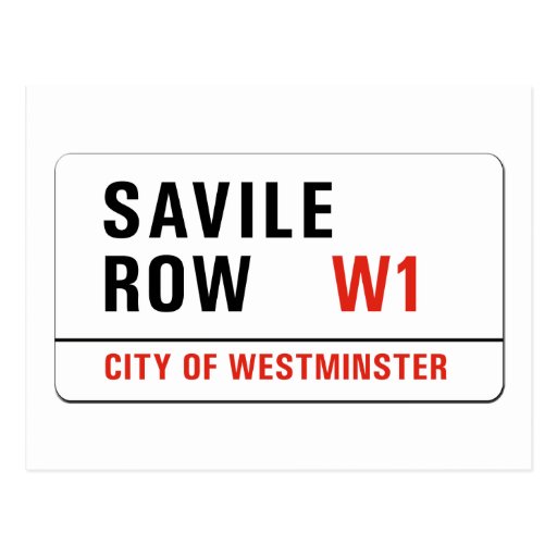 Savile Row, London Street Sign Postcard | Zazzle