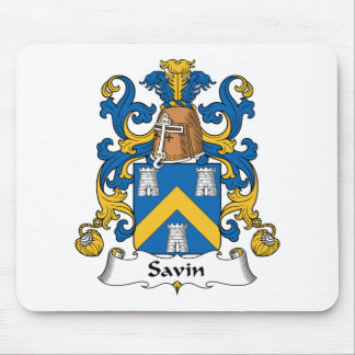 Savin Family Crest Mouse Pad