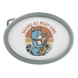 Saving All Night Long - For Saxophone players Belt Buckle