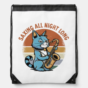 Saving All Night Long - For Saxophone players Drawstring Bag