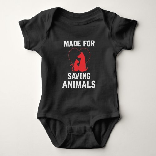 Saving Animals Vet Tech Student Vet Veterinarian Baby Bodysuit