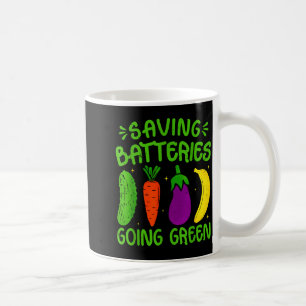 Saving Batteries Going Green Funny Inappropriate H Coffee Mug