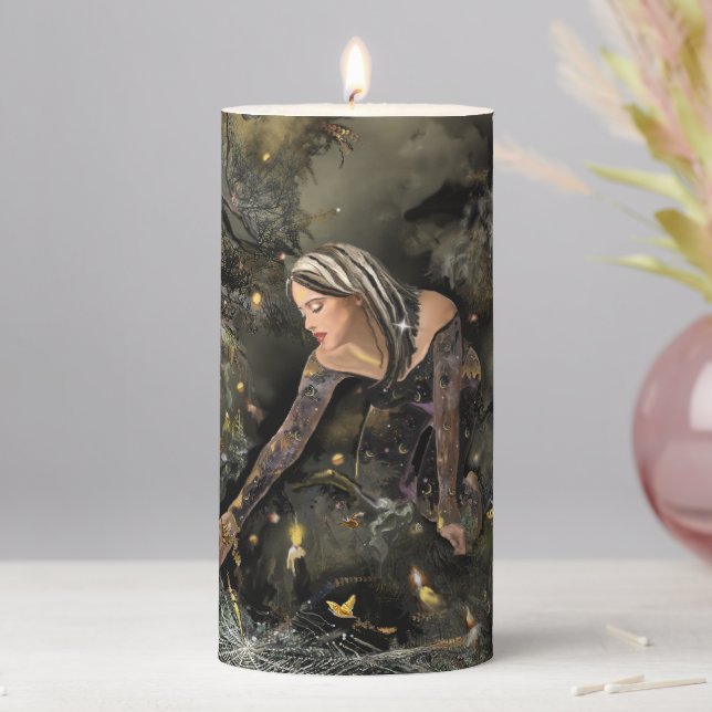 Saving Butterflies Pillar Candle (In Situ)