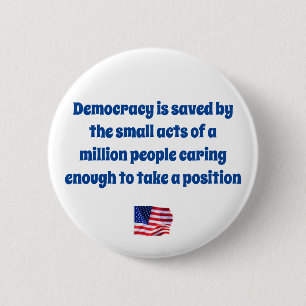 Saving Democracy Button