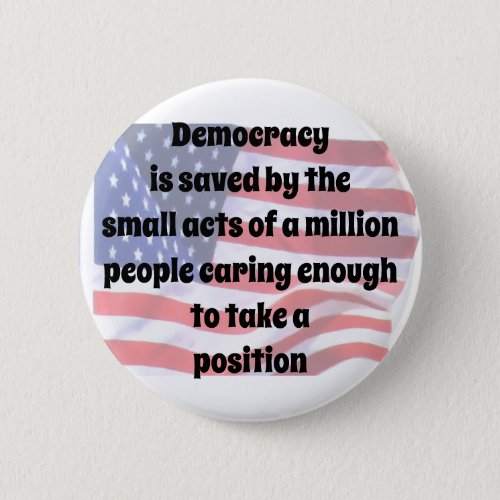 Saving Democracy Button