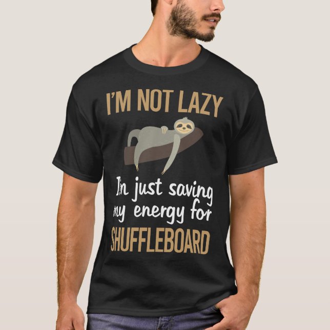 Saving Energy Shuffleboard T-Shirt (Front)