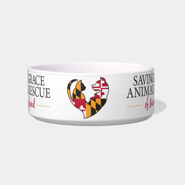 Saving Grace Medium Pet Bowl (Front)