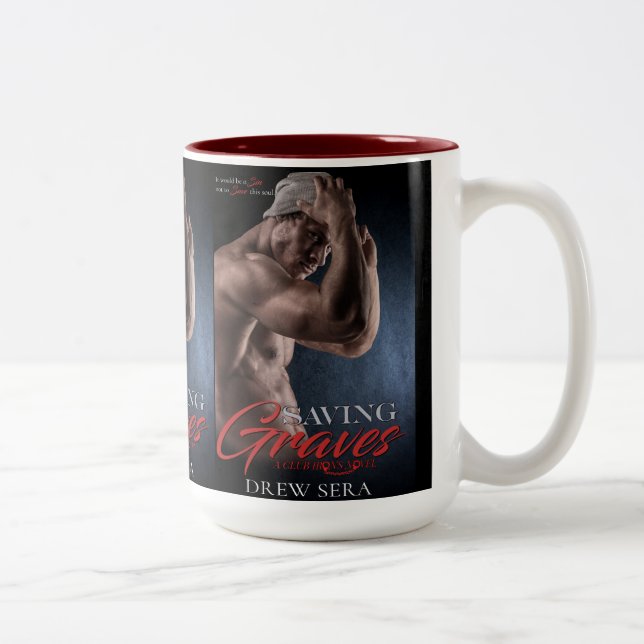 Saving Graves Book Cover by Drew Sera - Cover Two-Tone Coffee Mug (Right)