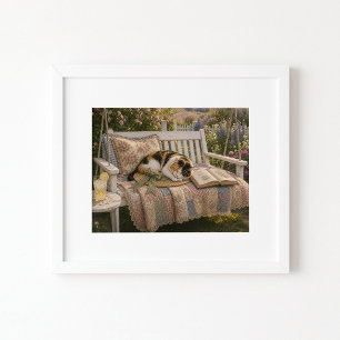 Saving My Place Watercolor Art Print