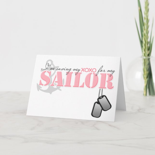 Saving my XOXO for my Sailor Holiday Card (Front)