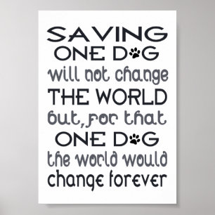 Saving One Dog Poster