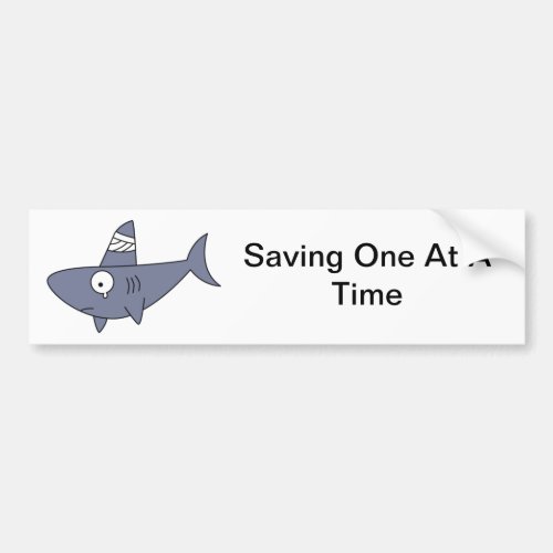 Saving One Shark Bumper Sticker