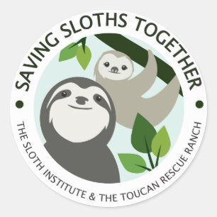 Saving Sloths Together Program Logo Sticker