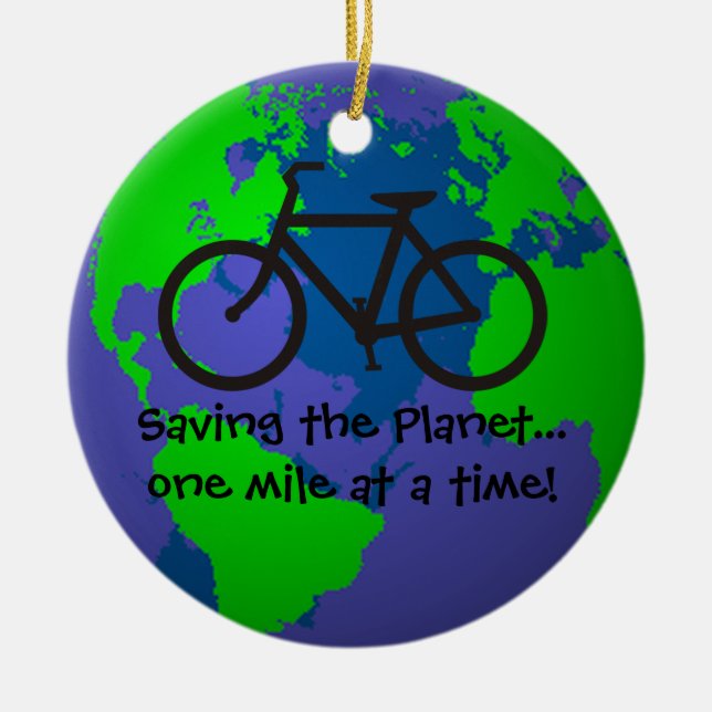 Saving the Planet Ornament (Front)