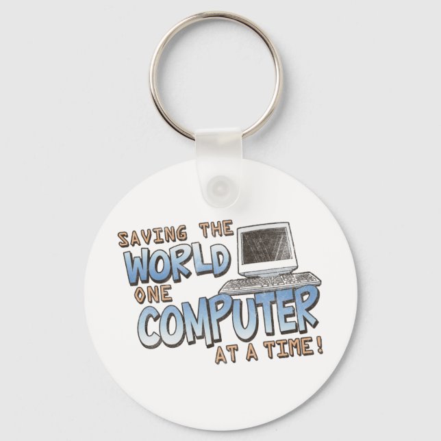 Saving theWorld Keychain (Front)