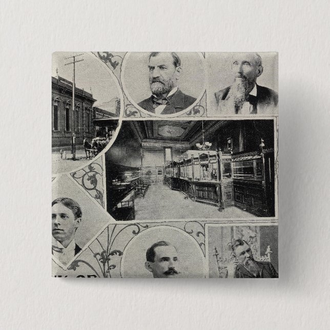 Savings Bank of Santa Rosa, California Pinback Button (Front)