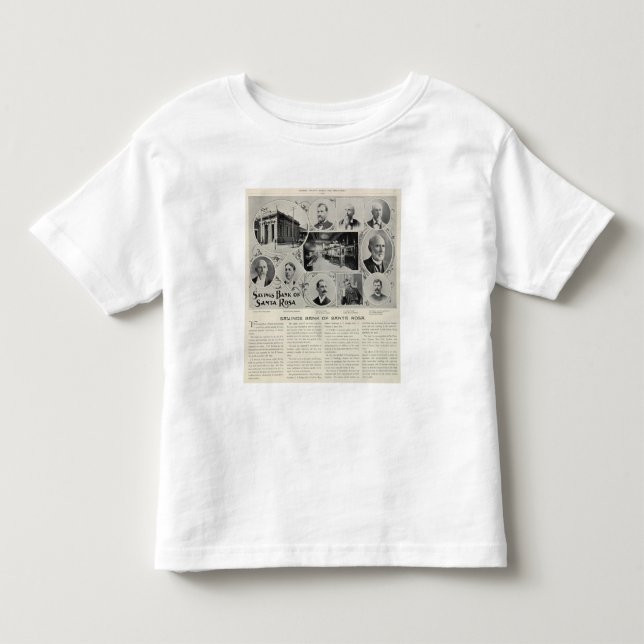 Savings Bank of Santa Rosa, California Toddler T-shirt (Front)