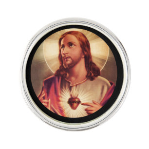 Savior Eyes Raised Toward Heaven Lapel Pin