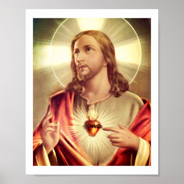 Savior Eyes Raised Toward Heaven Poster (Front)