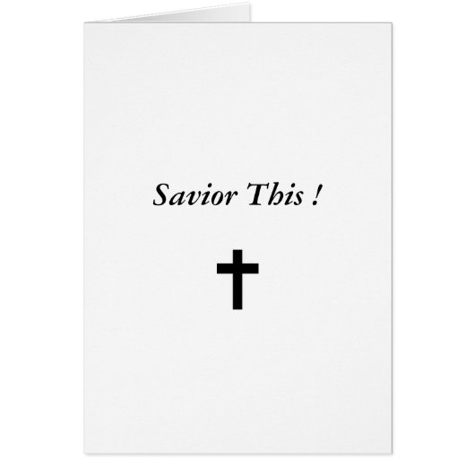 Savior This ! Cards (Front)