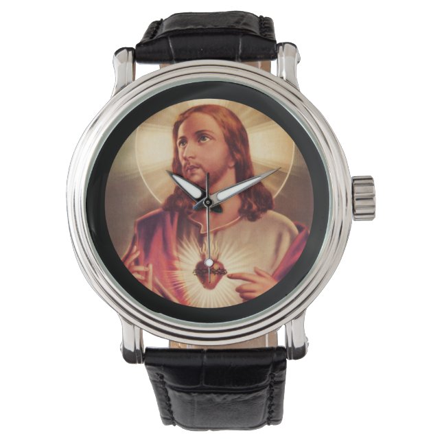Savior with Eyes Raised Toward Heaven Watch (Front)