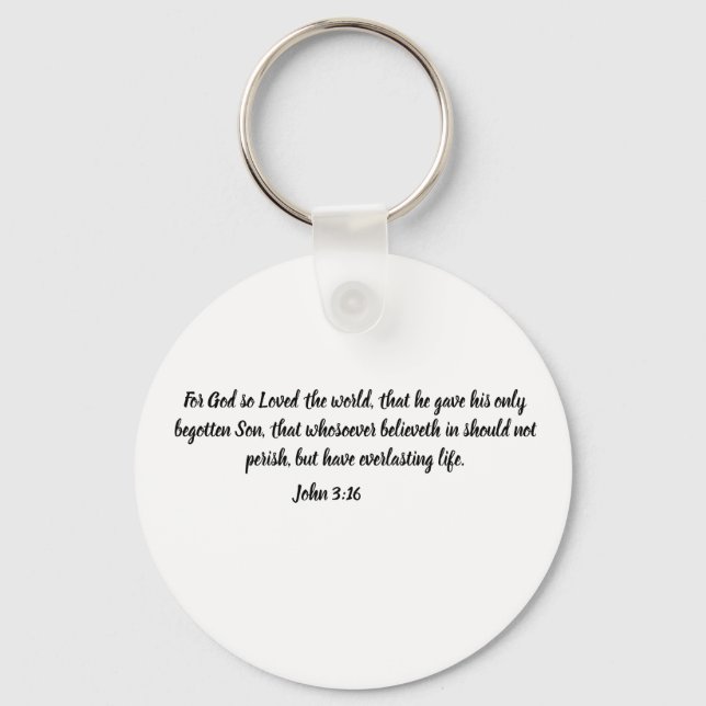 SAVIOUR Jeremiah 33:3 pastor priest faith Christ Keychain (Back)