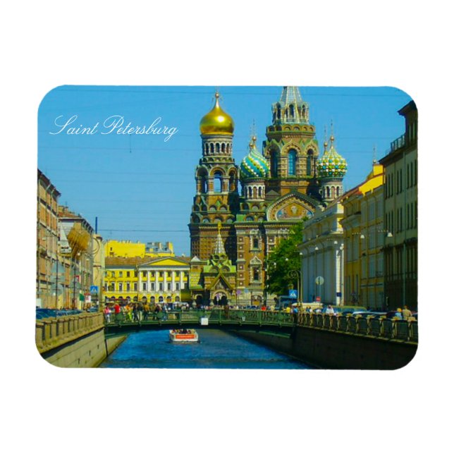 Saviour On Blood Church Saint Petersburg Magnet (Horizontal)