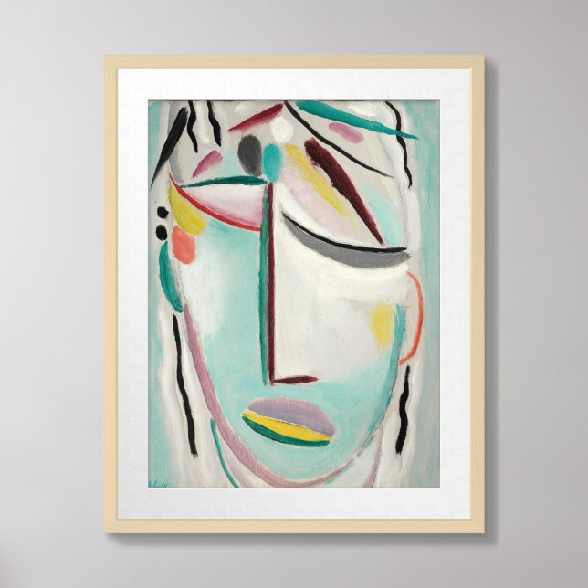 Saviour's Head, Martyr | von Jawlensky Framed Art (Framed Front)