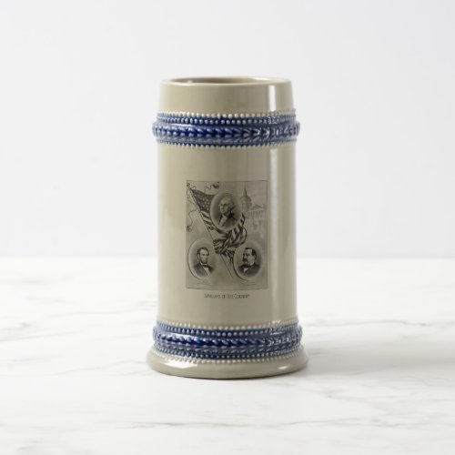 Saviours Of Our Country __ American History Beer Stein